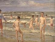 Bathing boy Walter Leistikow